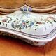 Ancien plat couvert faïence Gien modèle corne d’abondance XIX
