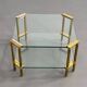 Brass and Glass Coffee Table, 1970s