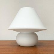 1970s vintage space-style German glass table lamp by Limburg.