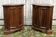 Pair of Louis XV style curved corner cabinets