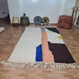 Handmade wool Berber rug 250 x 150 cm