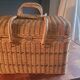 Rattan suitcase 70's