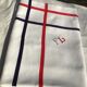 Embroidered tablecloth FL rectangle basque fabric navy and red