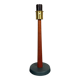 Mid-century teak and cotton table lamp by Einar Bäckström, Sweden, 1950s.