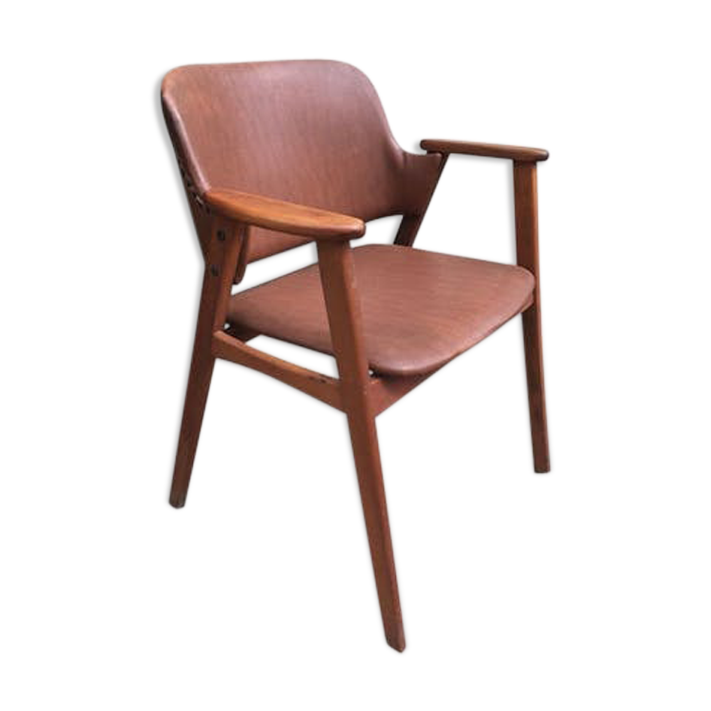 Vintage style brown armchair