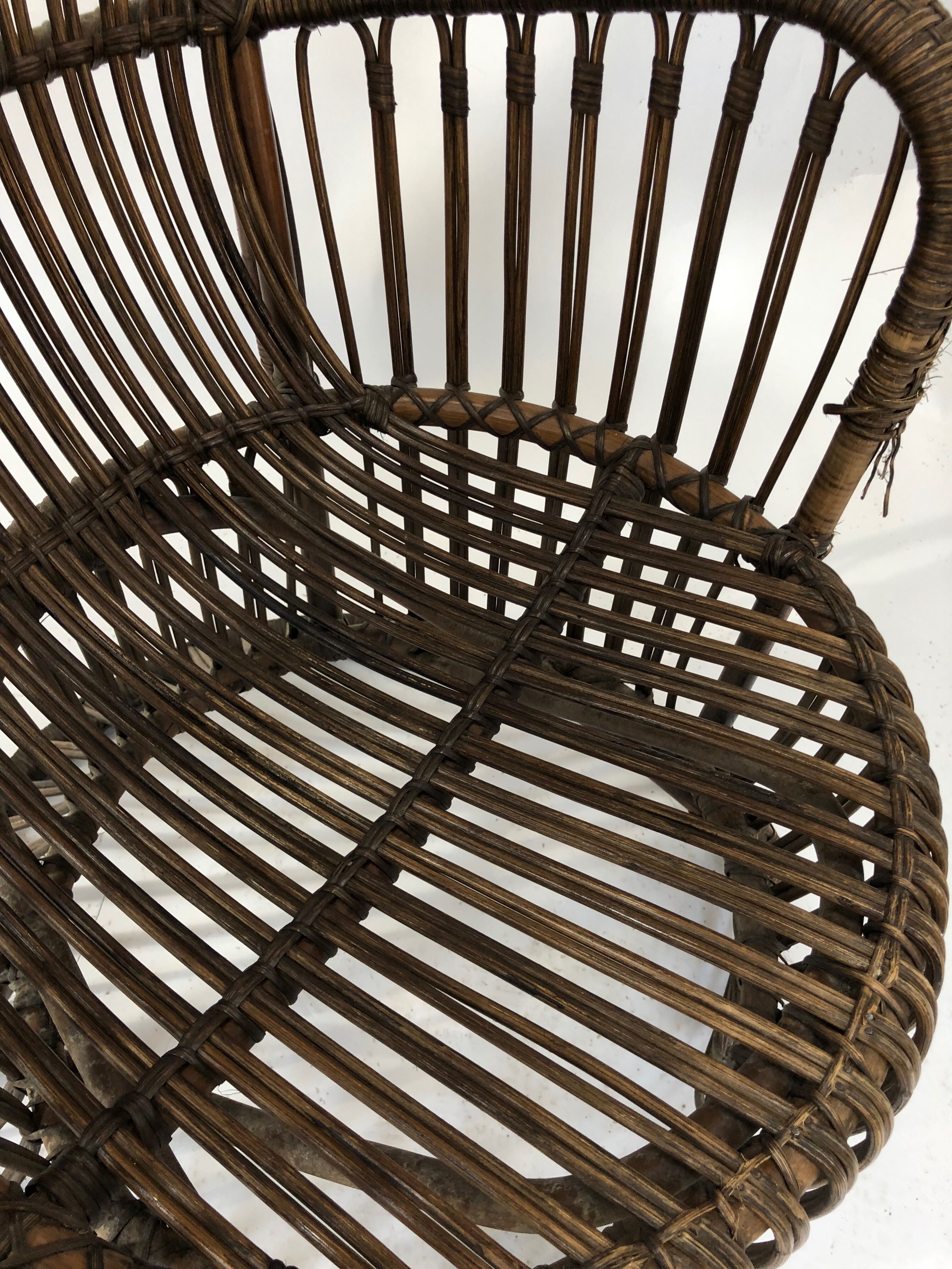 Armchair in rattan