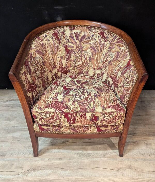 Paire de fauteuils gondole Art Déco datant des années 1930flag