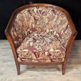 Pair of Art Deco gondola armchairs from the 1930s.