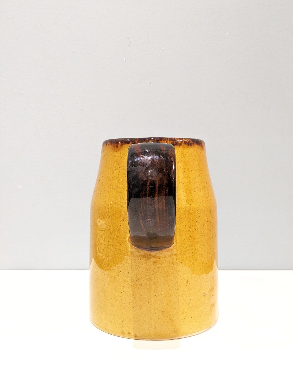 Handmade pitcher in vintage ceramic '60, signed Poët-Laval