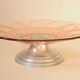 Art Deco Pink Glass Fruit Bowl
