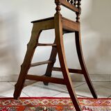 3-step stepladder library chair