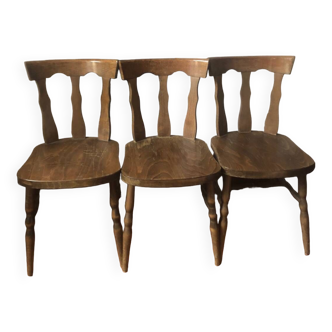 3 Baumann bistro chairs