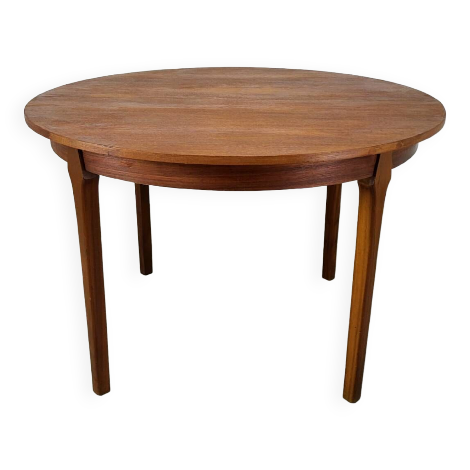 Danish round dining table Scandinavian teak vintage 1960s