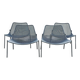 Suite de 4 fauteuils bas Round, EMU