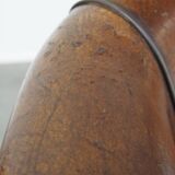 Cognac-Colored Vintage Sheepskin Leather Club Armchair