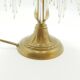 Lamp opaline pink lampshade with glass bead tassels