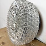 Applique ou plafonnier vintage en verre, années 1970