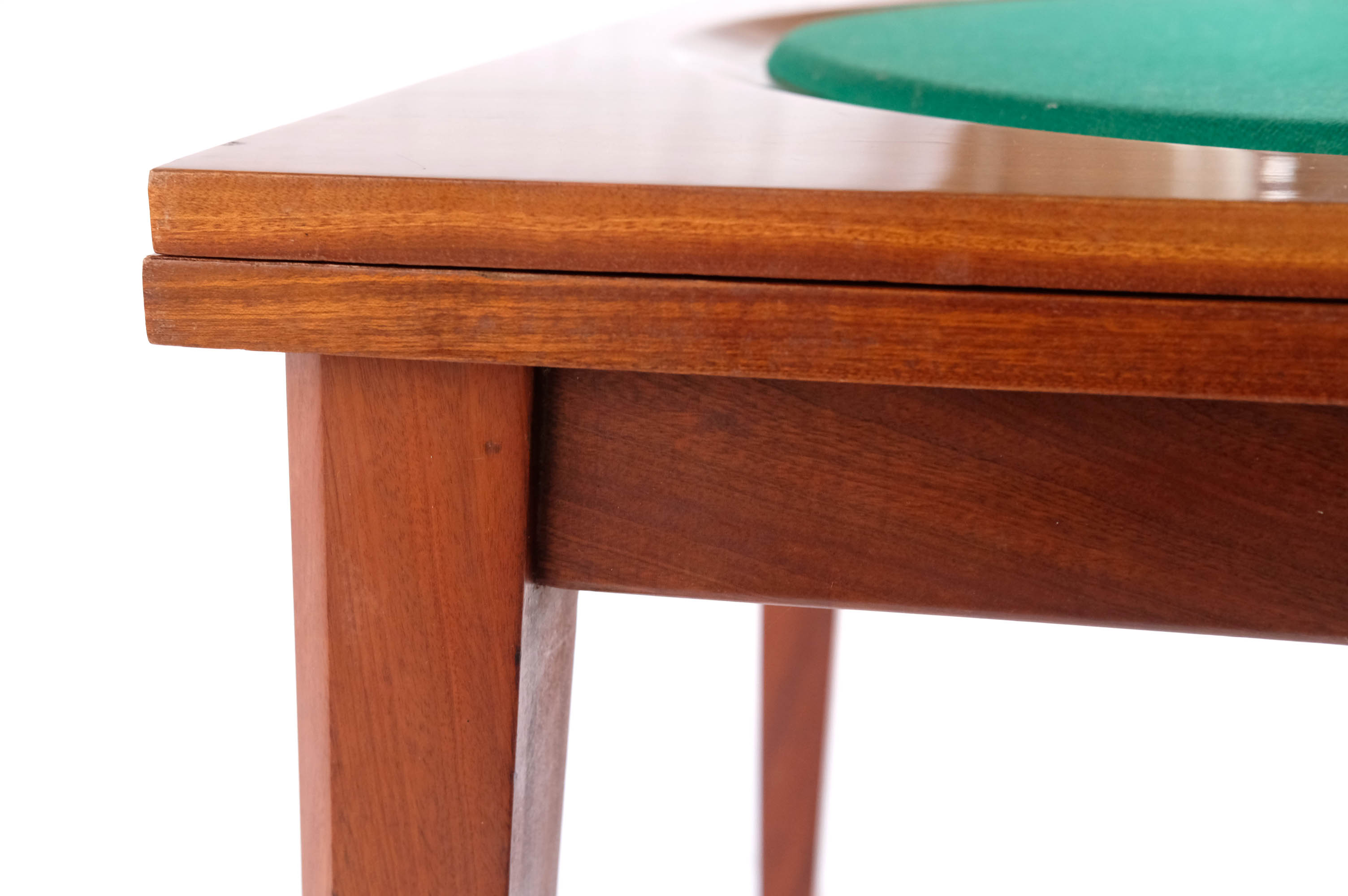 Mid-century square game table, italy, 1960s