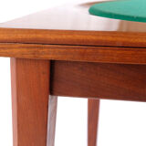 Mid-century square game table, italy, 1960s