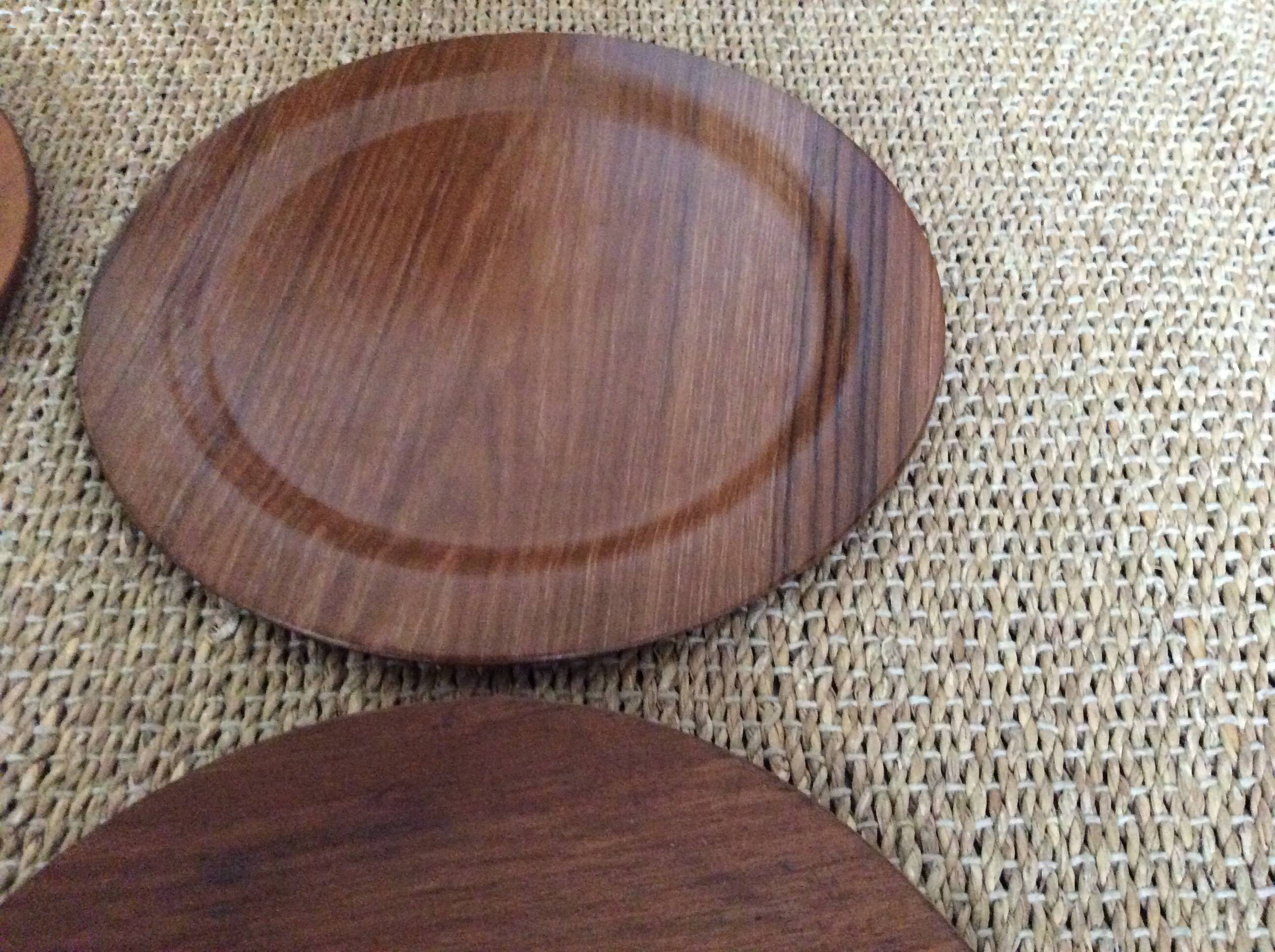 Wooden plates