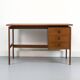Teak Desk with 3 Drawers from GV Møbler, 1960s