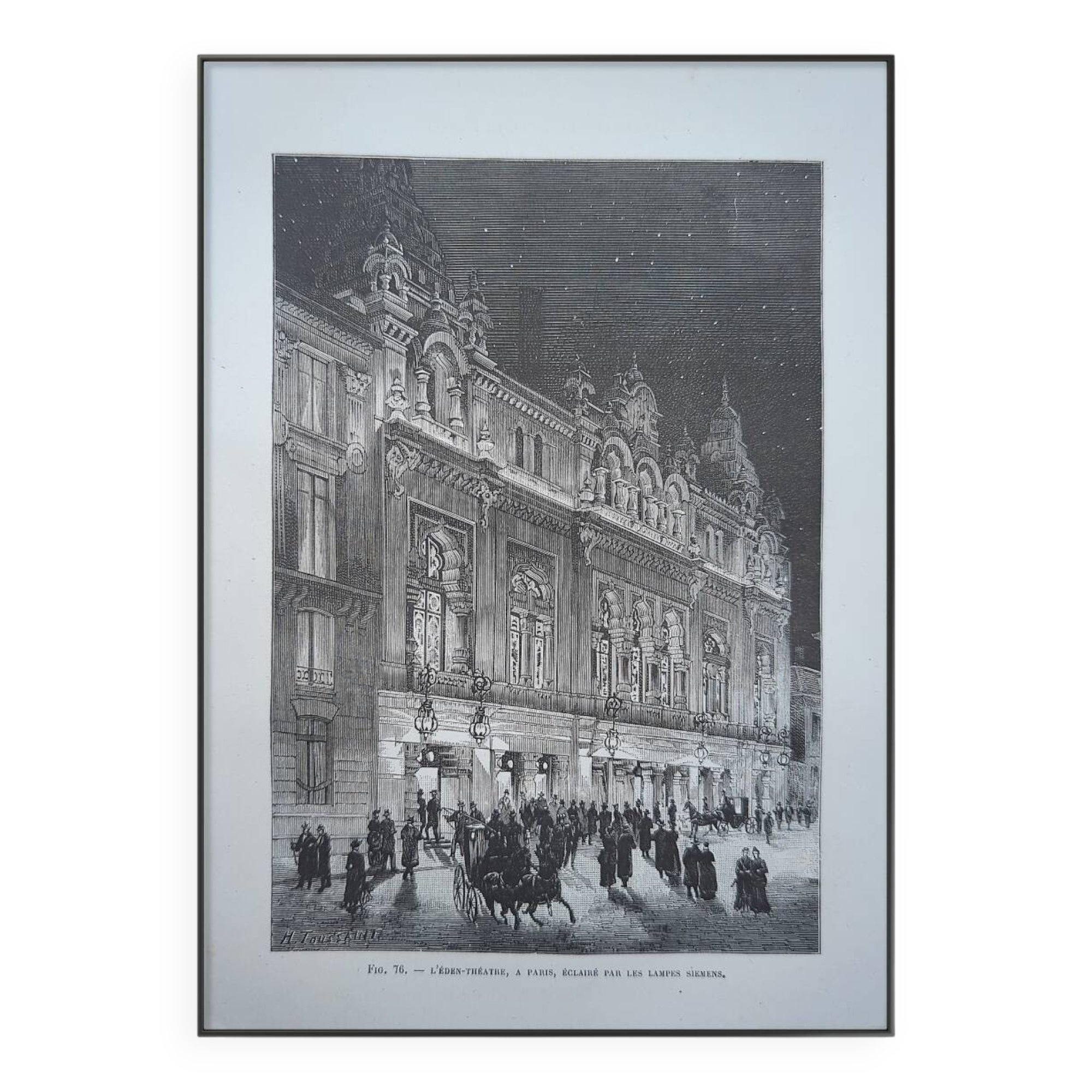 Imprimée en 1883, L'Eden Théâtre, Paris IXème.