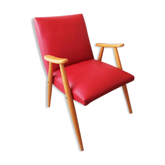 Vintage red skai chair