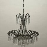 Vintage Italian Crystal Beaded Light Pendant 1960’s