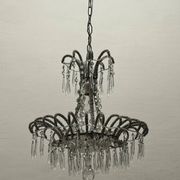 Suspension vintage en perles de cristal italiennes des années 1960
