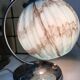 Opaline lamp blue marble art deco