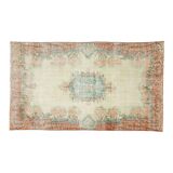 Anatolian handmade vintage rug 277 cm x 174 cm