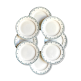 8 dessert plates St Amand & Hamage in iron earth