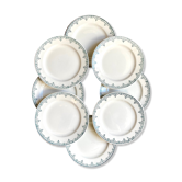 8 dessert plates St Amand & Hamage in iron earth