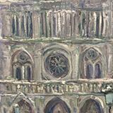 Pierre PERESS (1919-1990) Notre-Dame de Paris, Oil on canvas 1980's