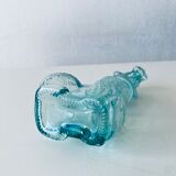 Vintage glass decanter shaped dog poodle