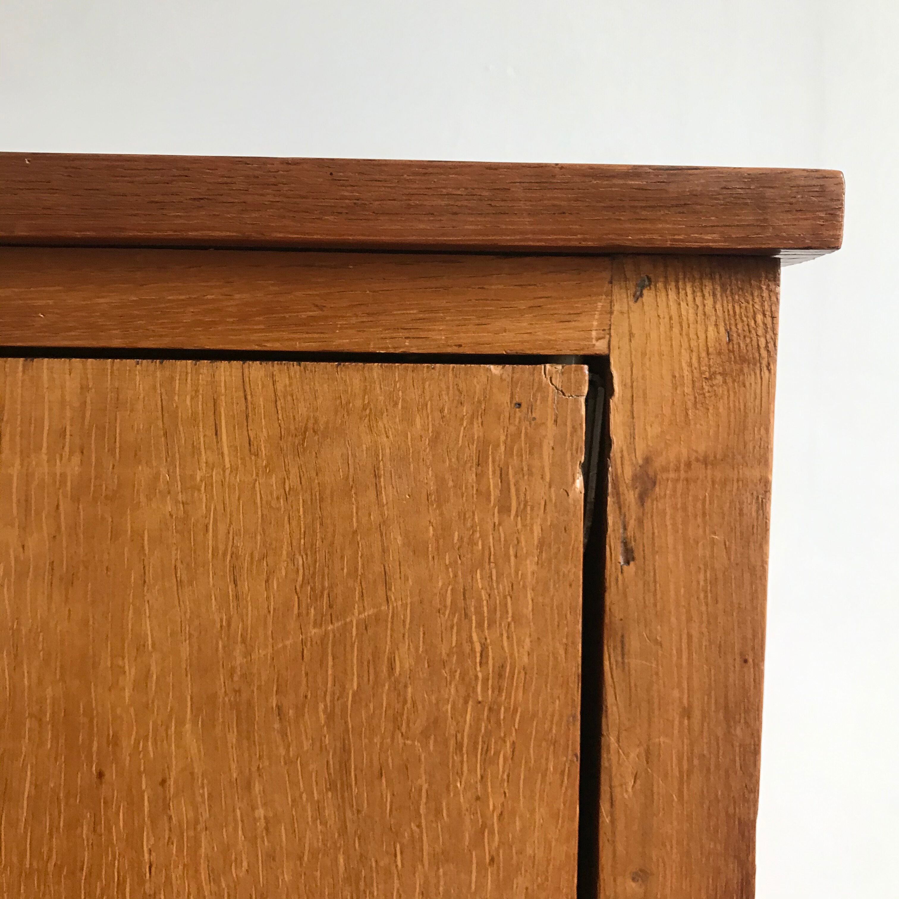 Vintage wooden furniture sliding doors