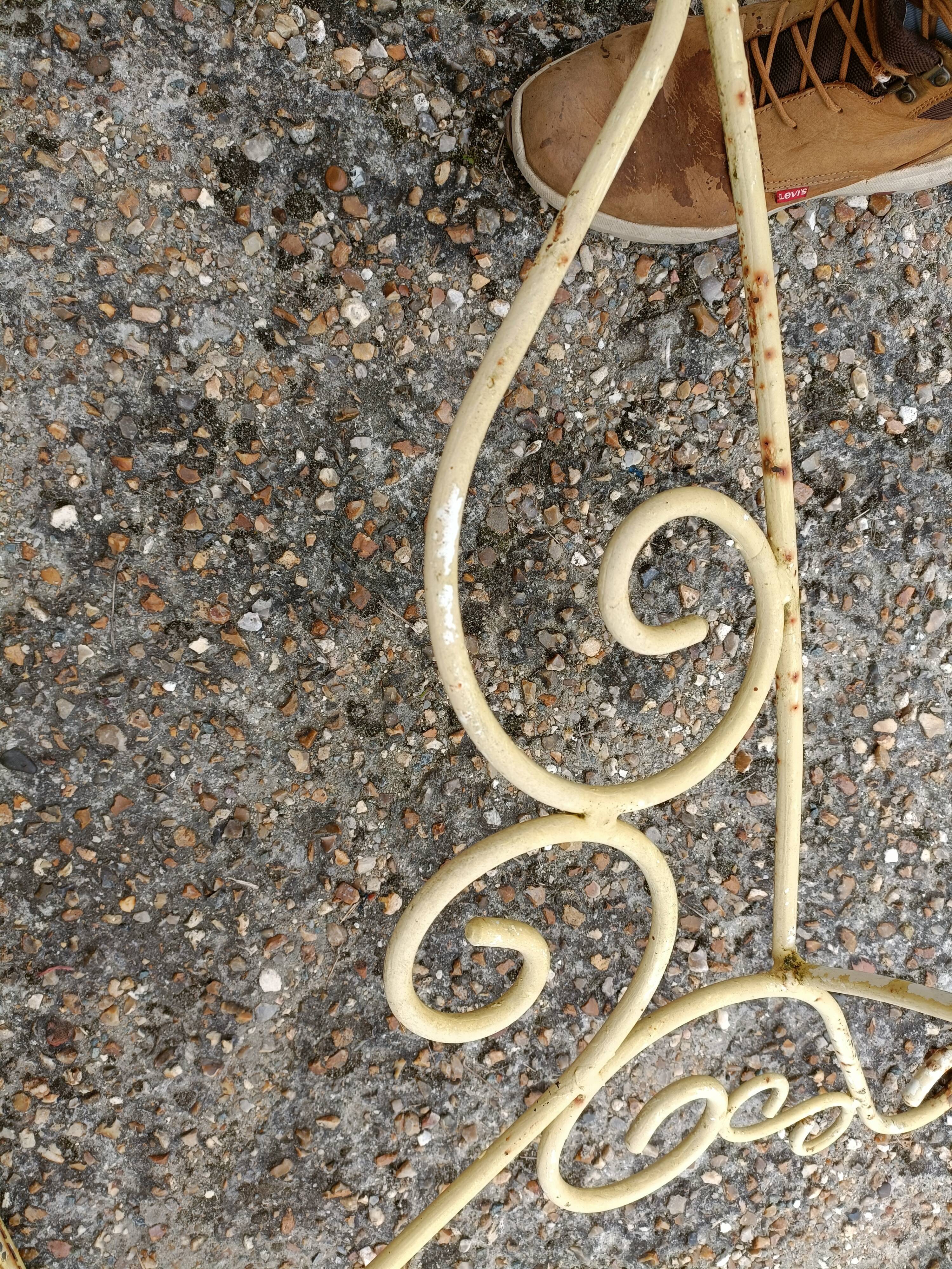 Wrought iron garden table full old garden furniture