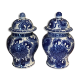 Pair of covered pots