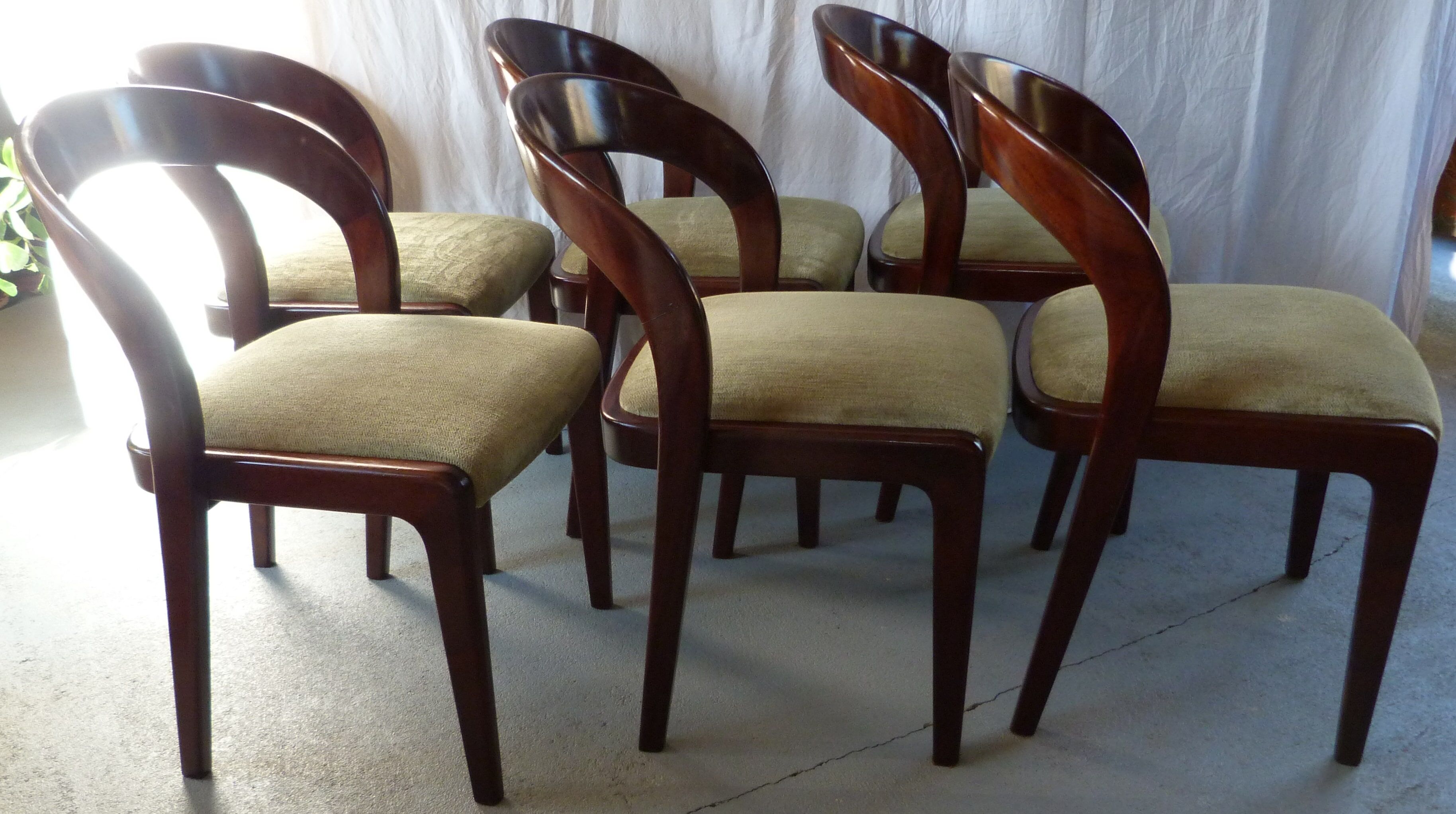 Suite of 6 chairs Gondola Baumann