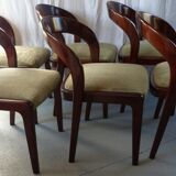Suite of 6 chairs Gondola Baumann