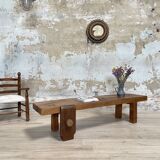 Primitive solid wood coffee table.