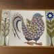 Relief earthenware bird mid century Berte Jensen Koele Denmark The Royal Copenhagen