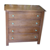 Old English dresser, light wood, 4 drawers