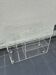 Thick lucite trolley on castors, 1970s