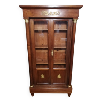 Empire mahogany bookcase