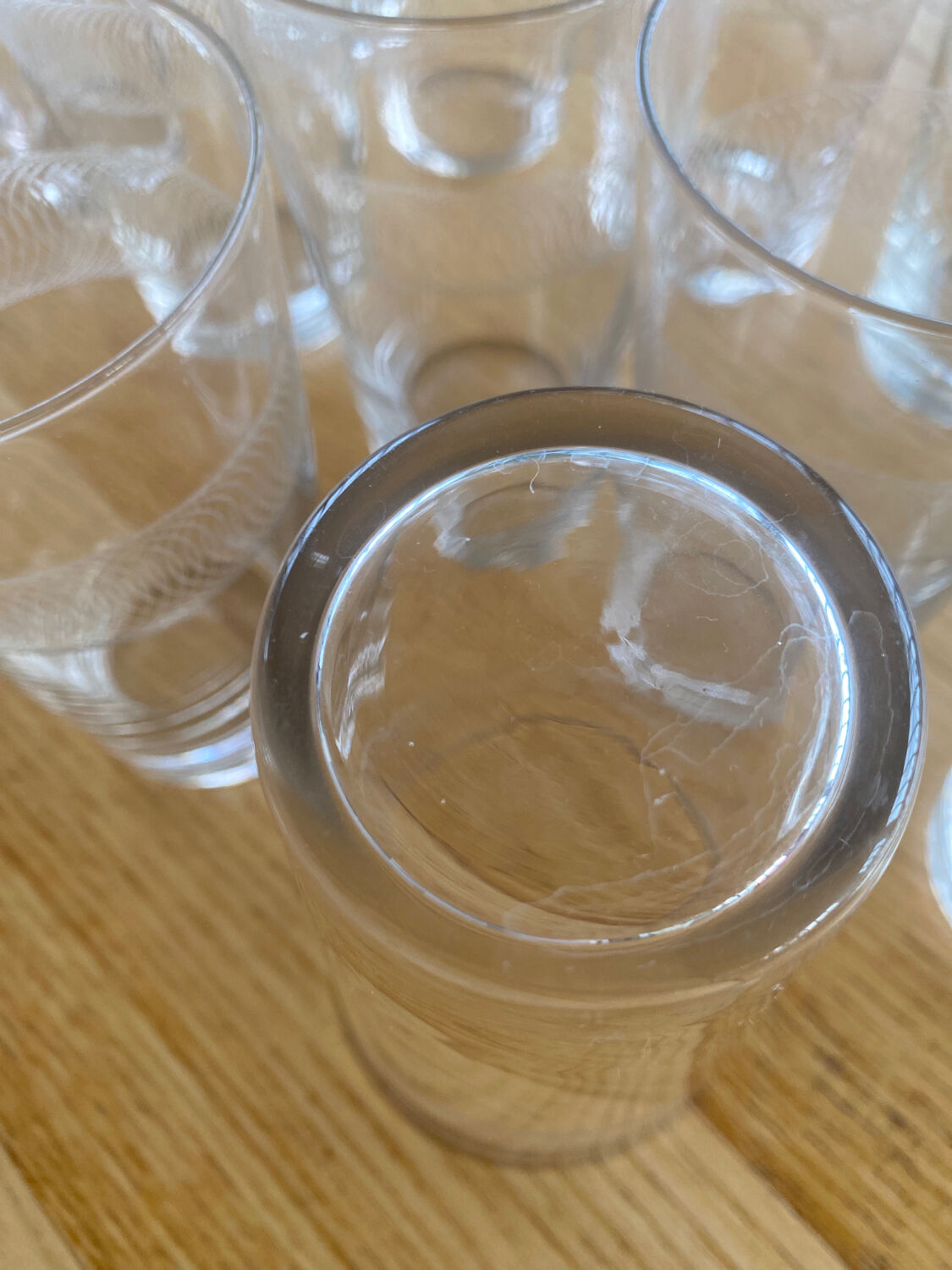 Lot de 6verres anciens à limonade art déco