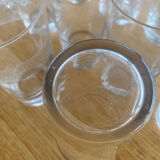 Lot de 6verres anciens à limonade art déco