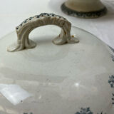 Soupière saint Amand Hamage white and blue