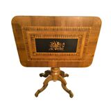 Italian marquetry side table