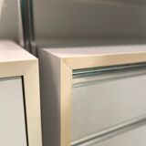 Modular library floor/ceiling buffet & chest of drawers